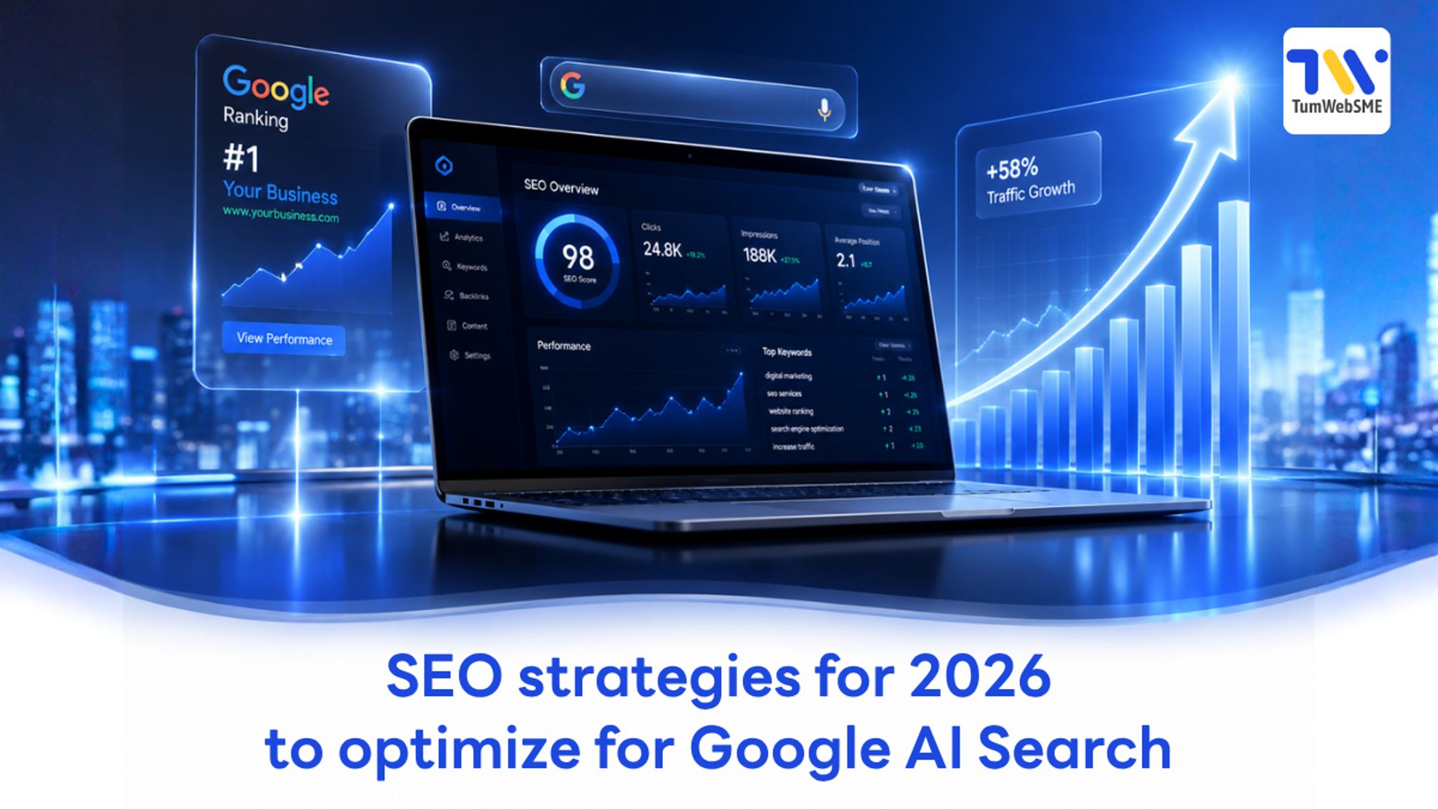 SEO strategies for 2026 to optimize for Google AI Search by TumWebSME