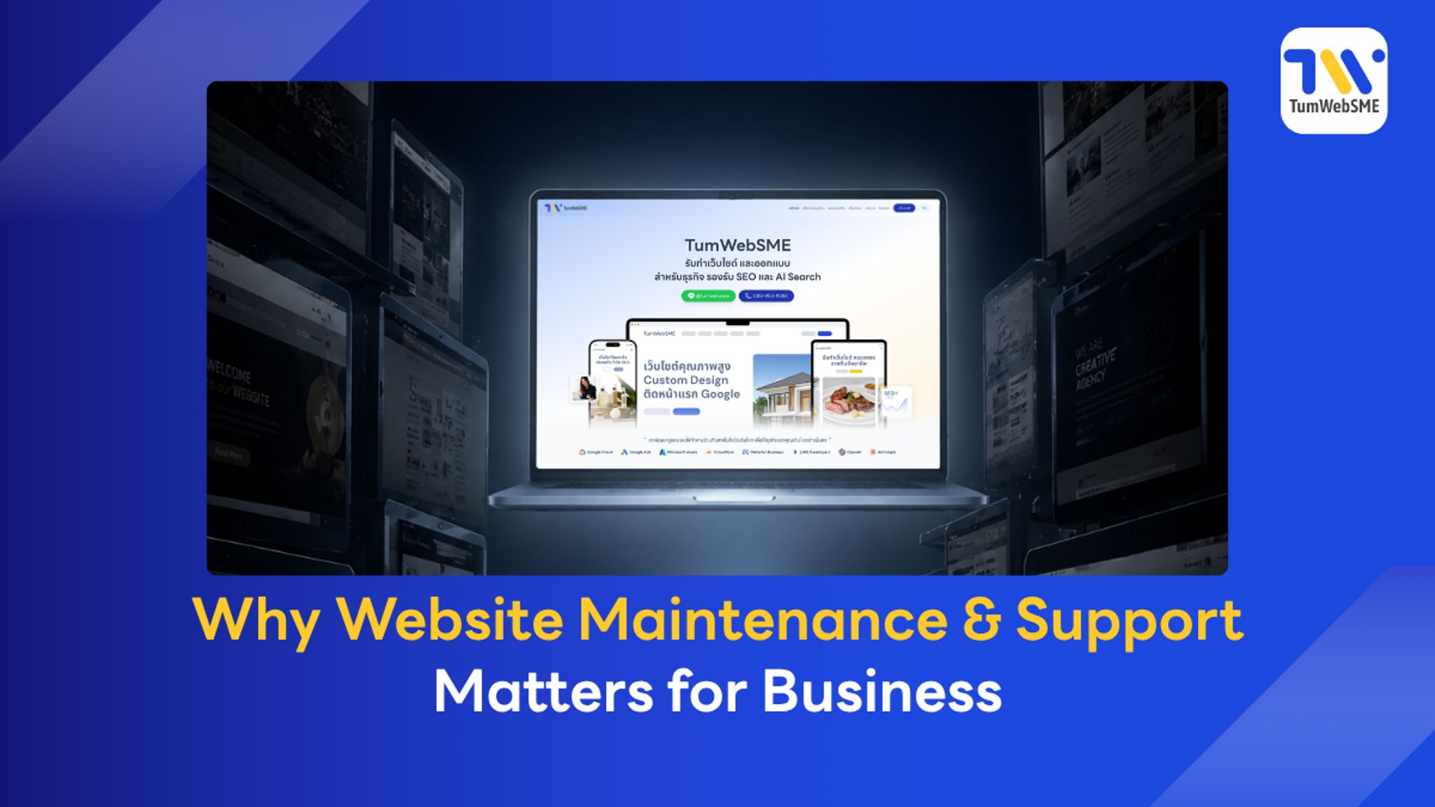 Website Maintenance and Support Services for Custom Code Business Sites by TumWebSME