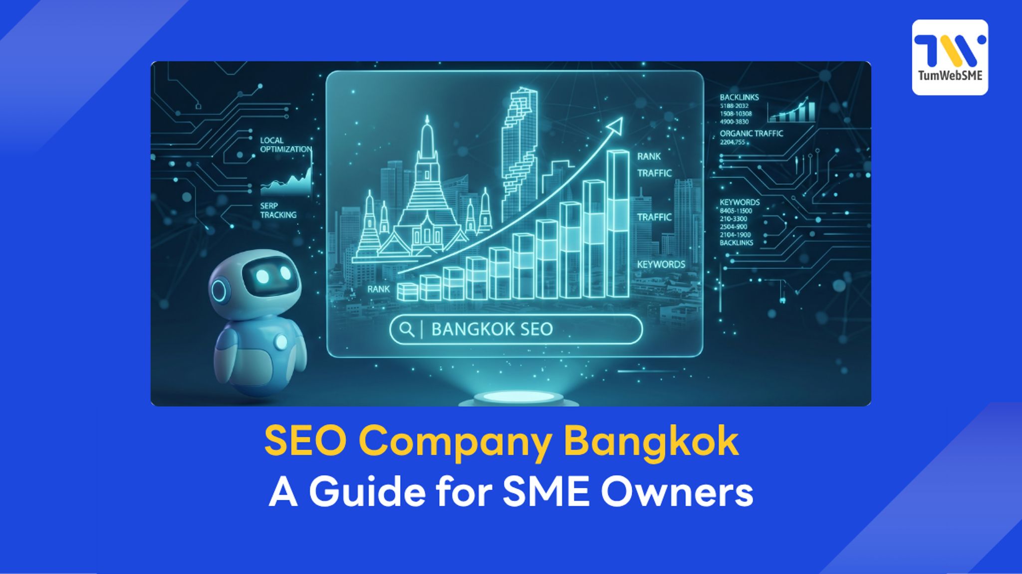 Comparison of website traffic growth from choosing a standard SEO company for SME businesses.