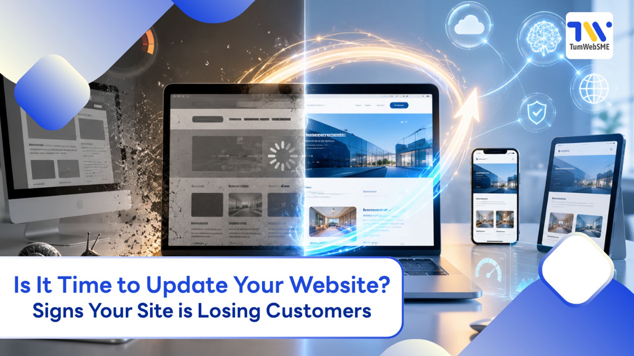Updating or redesigning an SME website in 2026 to fix slow loading and increase sales