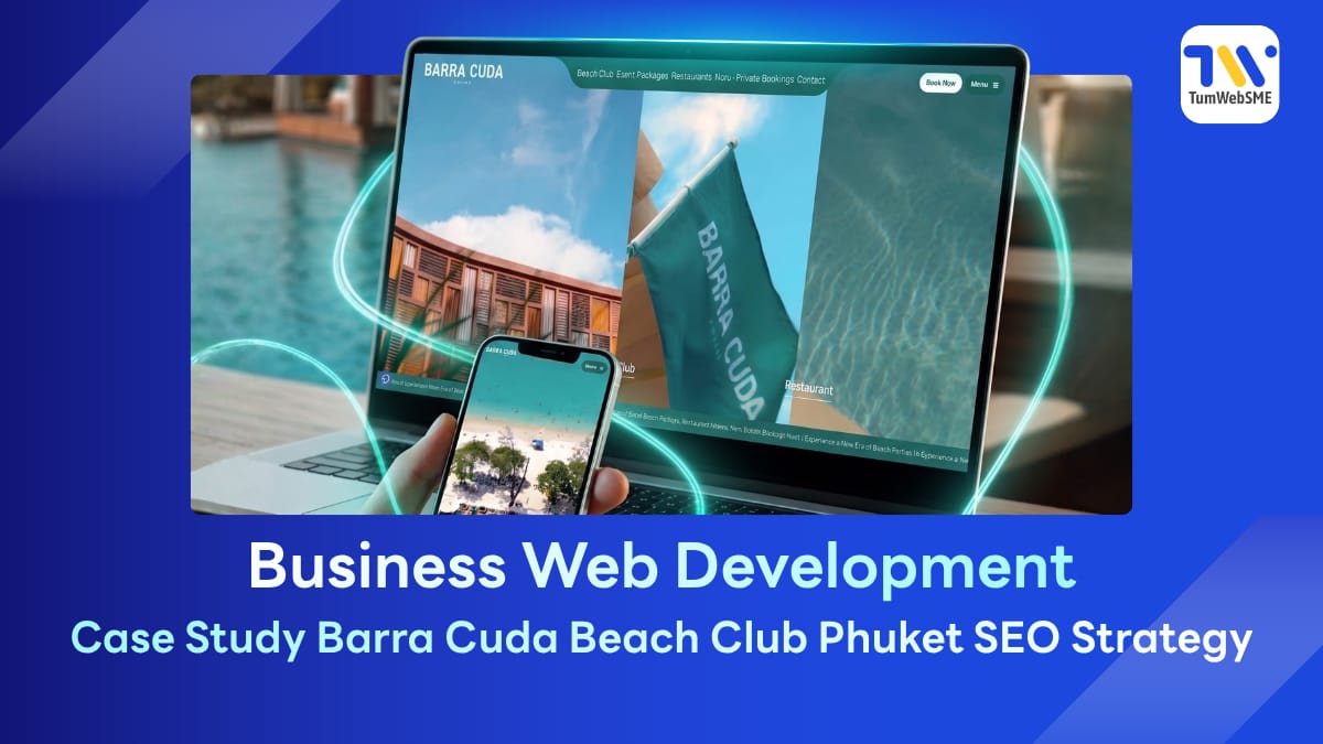 Barra Cuda Beach Club Phuket website portfolio designed and developed by TumWebSME