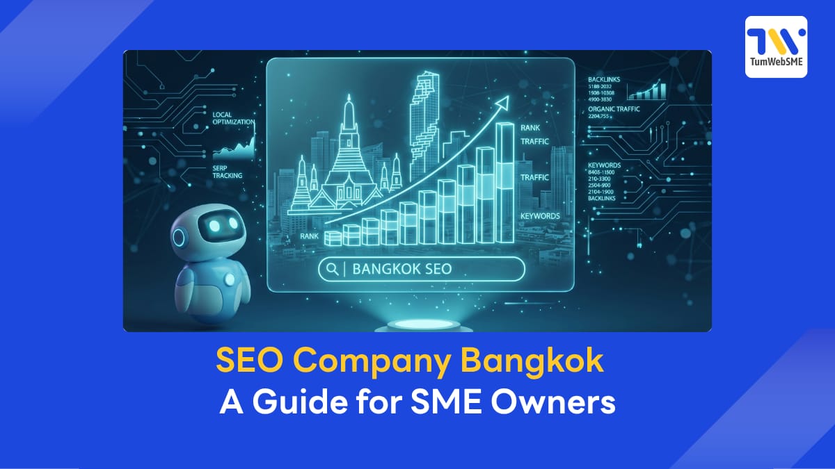 Comparison of website traffic growth from choosing a standard SEO company for SME businesses.