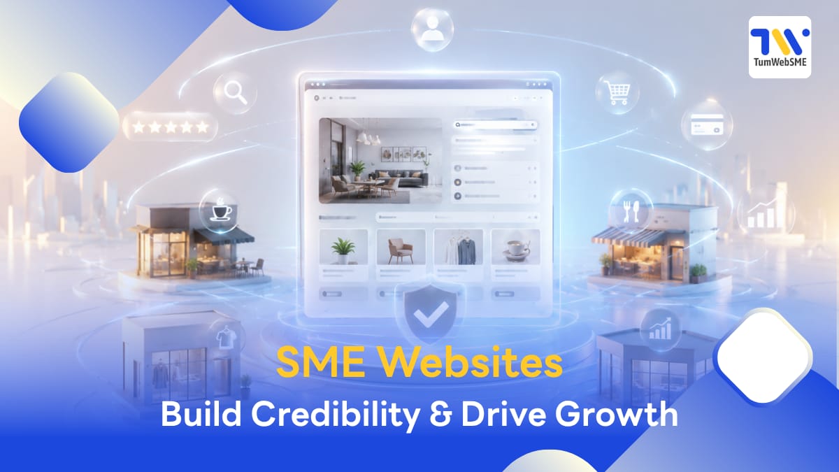 SME business website building credibility and helping business growth