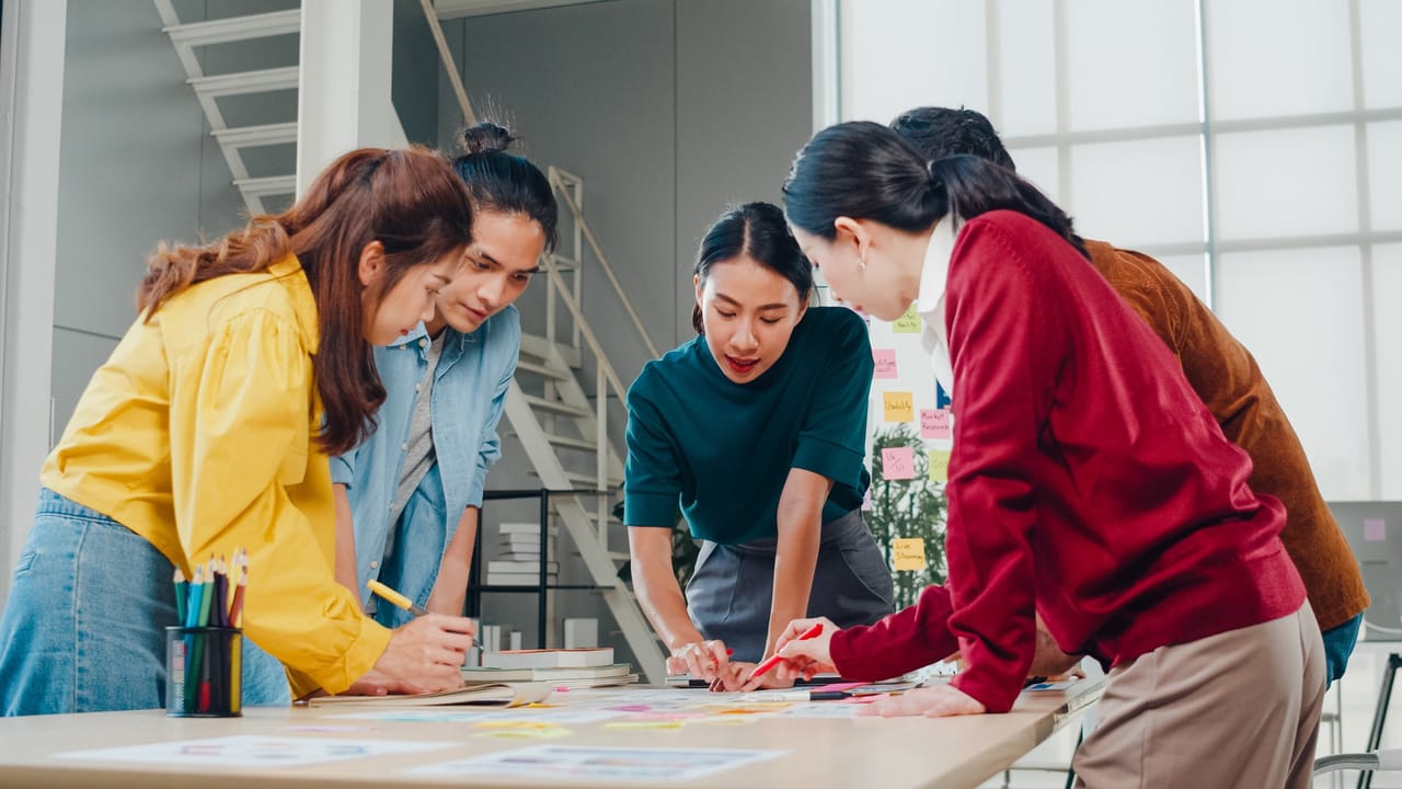 Team working together