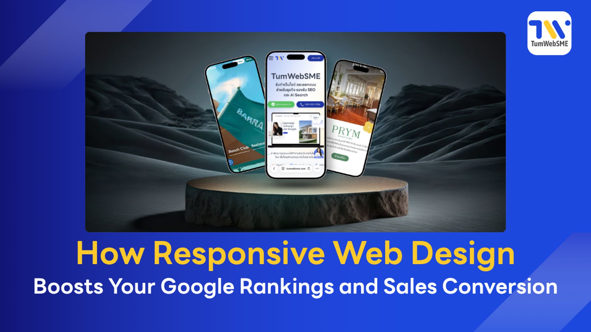 Responsive Web Design showcase for business growth by TumWebSME