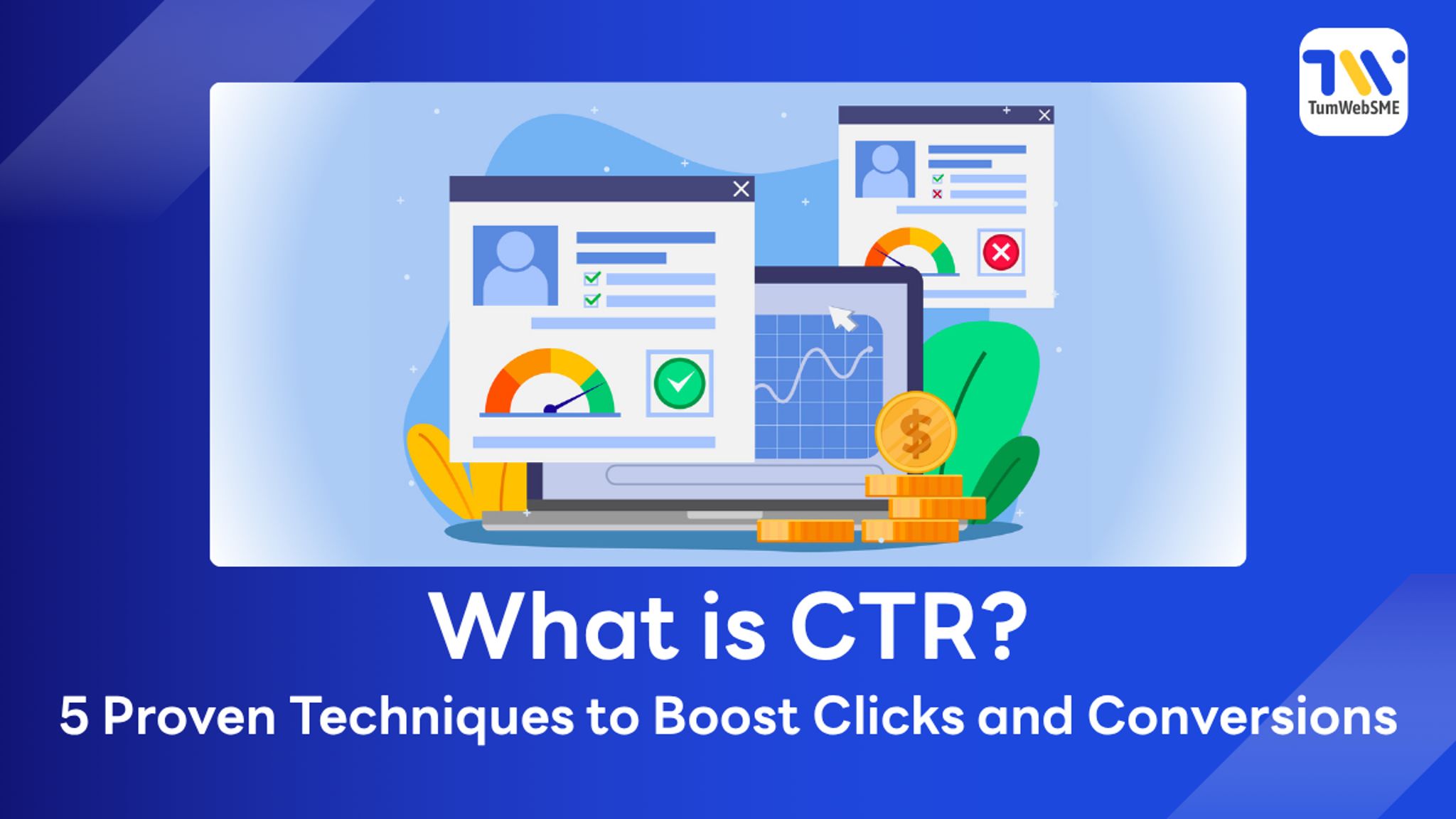 Chart showing how to increase click-through rate