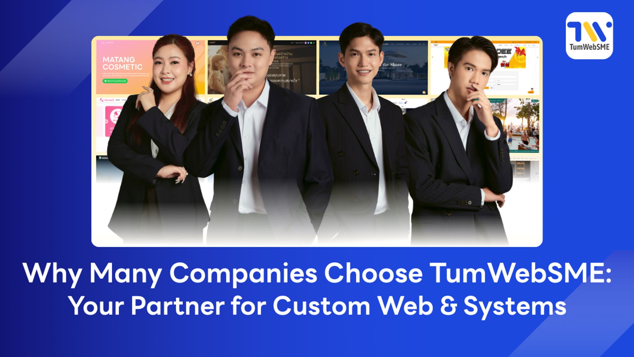 Professional custom website and business system development services by TumWebSME