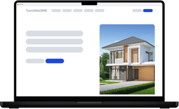 Laptop displaying website
