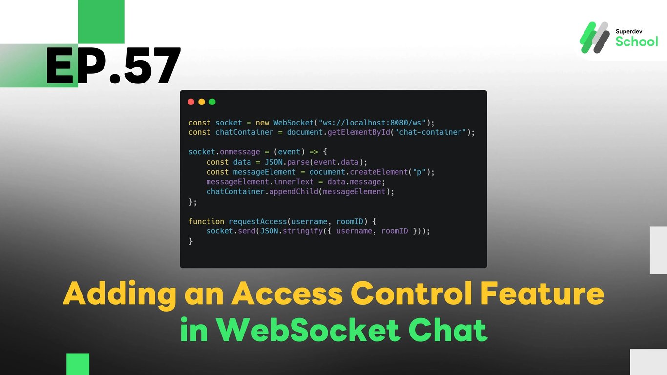 EP.57 Adding an Access Control Feature in WebSocket Chat