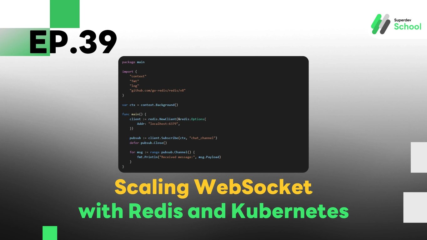 EP.39 Scaling WebSocket with Redis and Kubernetes