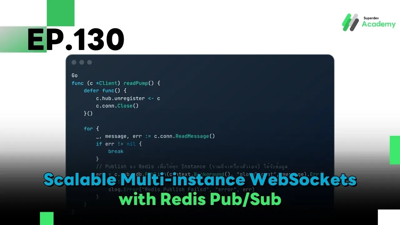 Golang The Series EP 130: Scalable Multi-instance WebSockets with Redis Pub/Sub