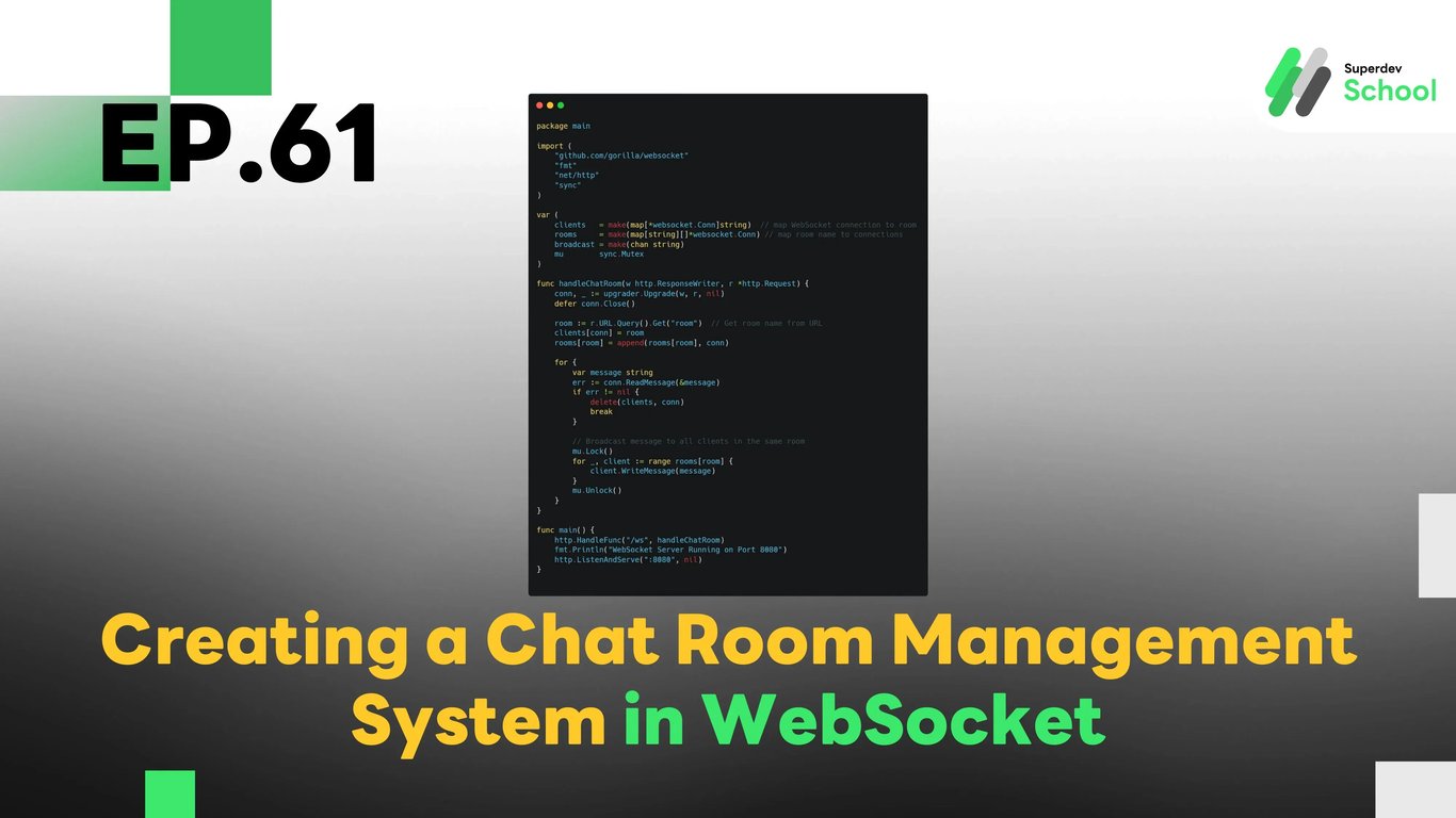 EP.61 Creating a Chat Room Management System in WebSocket