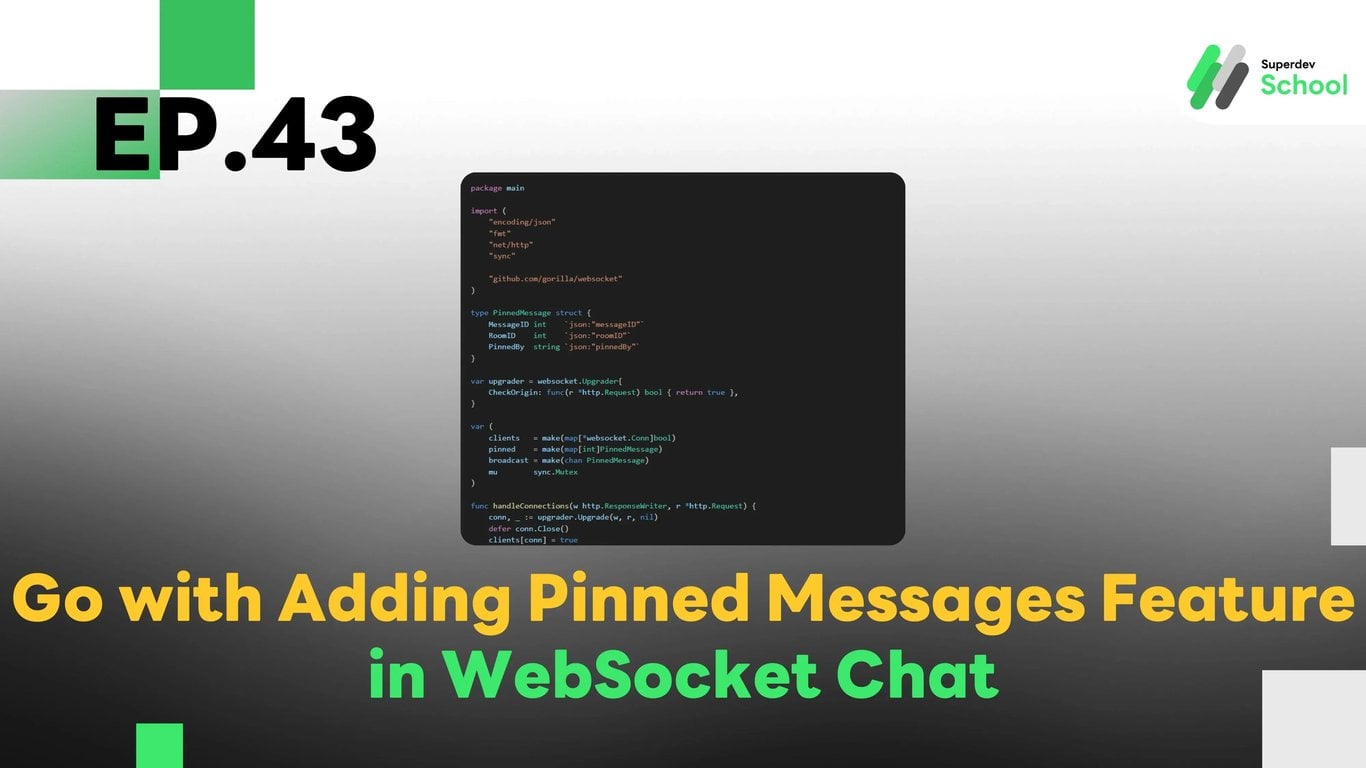 EP.43 Adding Pinned Messages Feature in WebSocket Chat