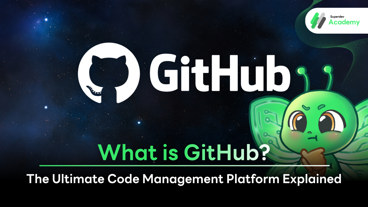 Code collaboration and version control workflow on GitHub platform