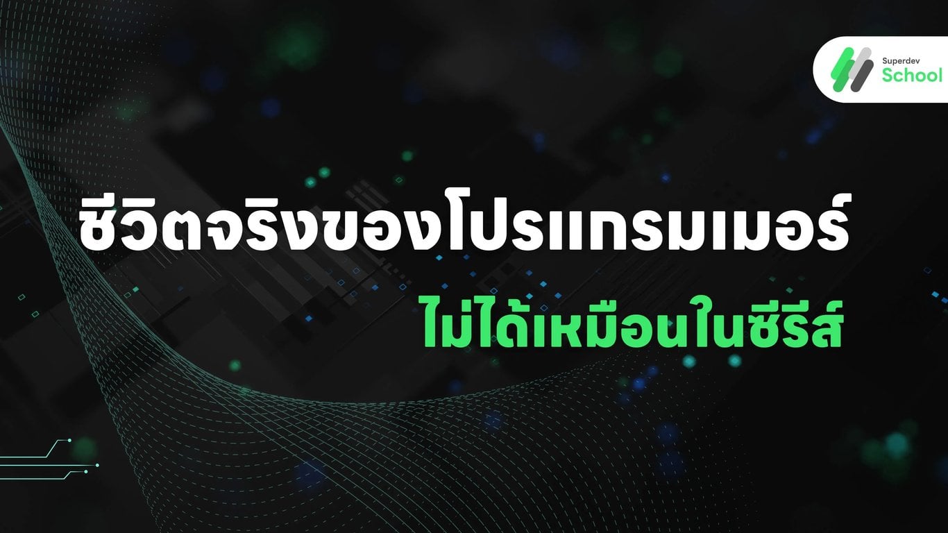 ชีวิตจริงของโปรแกรมเมอร์ ไม่ได้เหมือนในซีรีส์