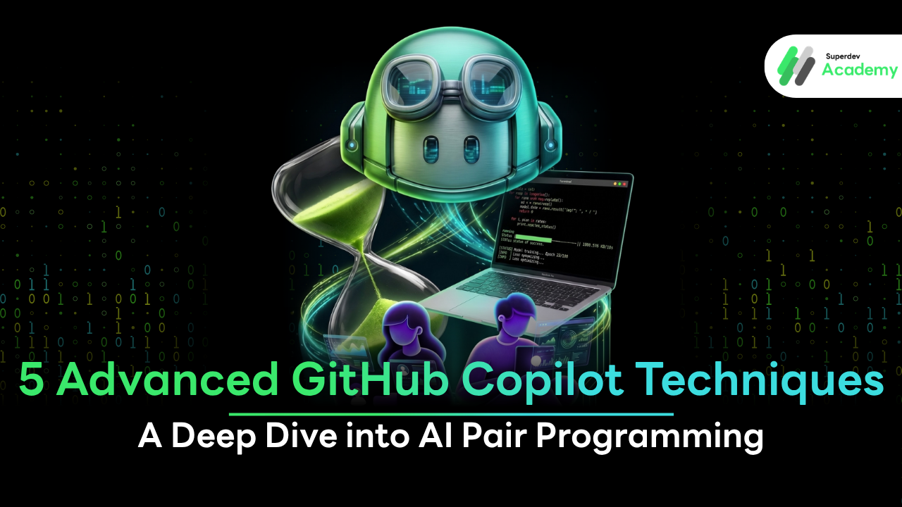 A developer coding and utilizing pair programming with AI using GitHub Copilot.