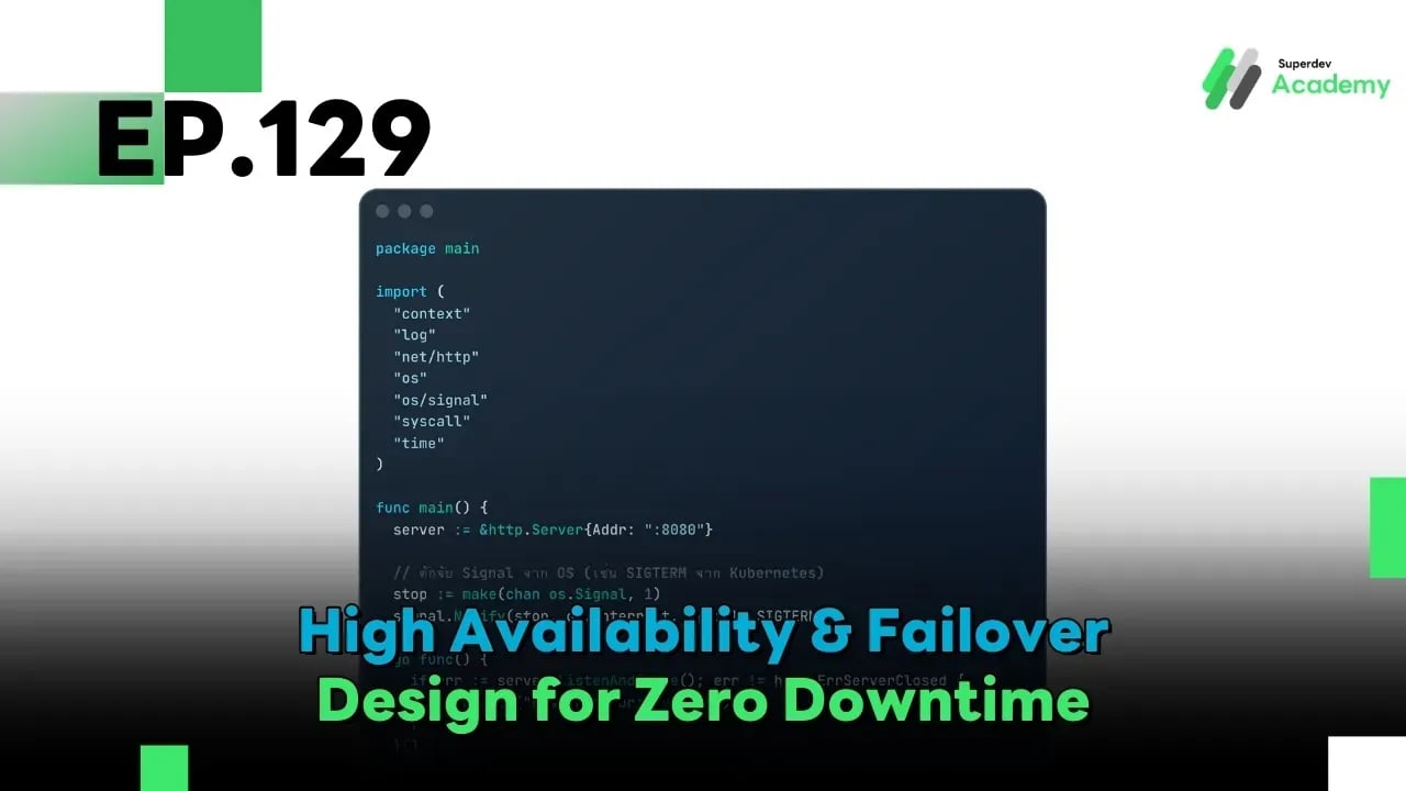 Golang The Series EP 129: High Availability & Failover Design for Zero Downtime