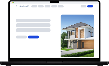 Laptop displaying website